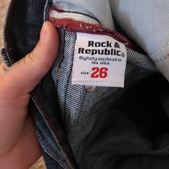 Rock & Republic size 26 cut off jeans to shorts - Picture 4 of 6